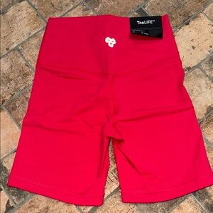 TNA Women's Vibrant Red Bike Shorts